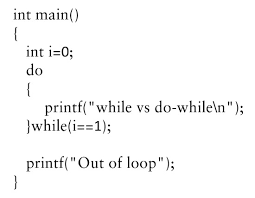 do-while loop in C